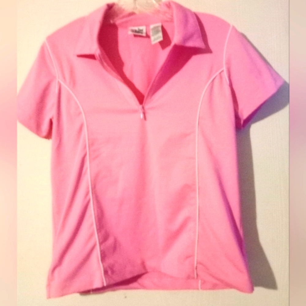 New York Laundry Pink 1/4 Zip Top